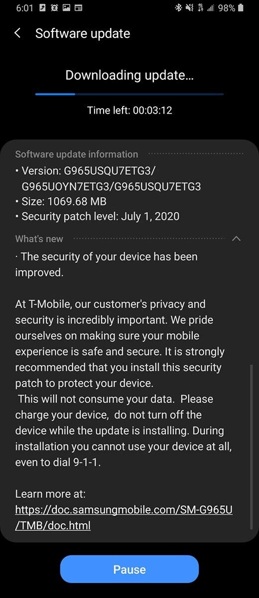 T-Mobile updates Samsung Galaxy S9 and S9+ to One UI 2.1
