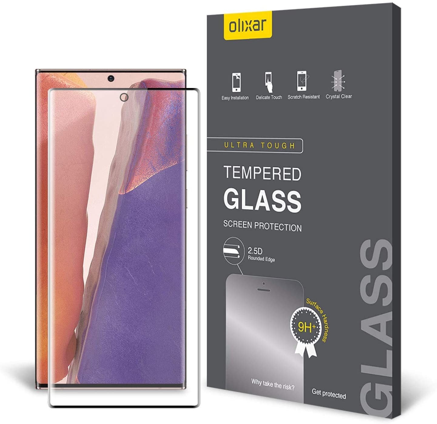 ［1+2 Pack］Galaxy Note 20 Ultra Screen Protector and Lens Protector Tempered Glass Screen Protector for Samsung Galaxy Note 20 Ultra 5G Privacy Anti Spy 9H Hardness 3D Edge Coverage 6.9 