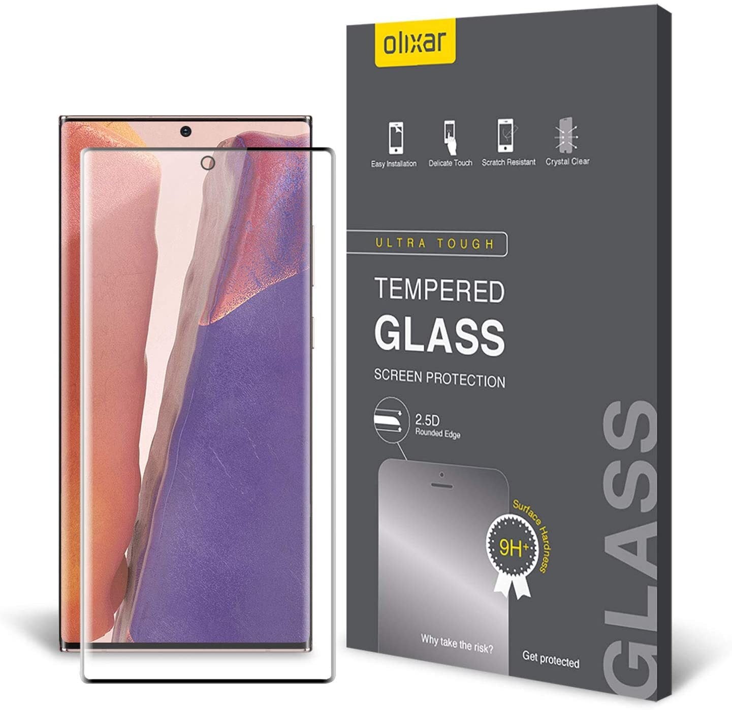 [Dome Glass] Samsung Galaxy S24 Ultra Tempered Glass Screen Protector with  Installation Kit - Liquid Dispersion Tech