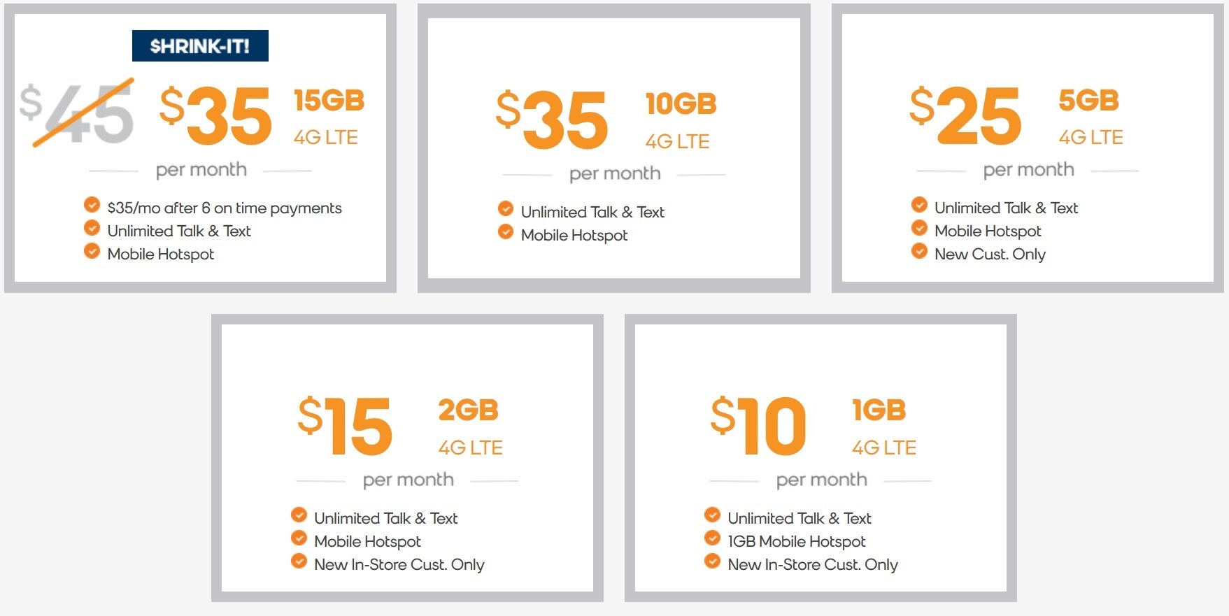 Boost Mobile introduces five new wireless plans each priced under