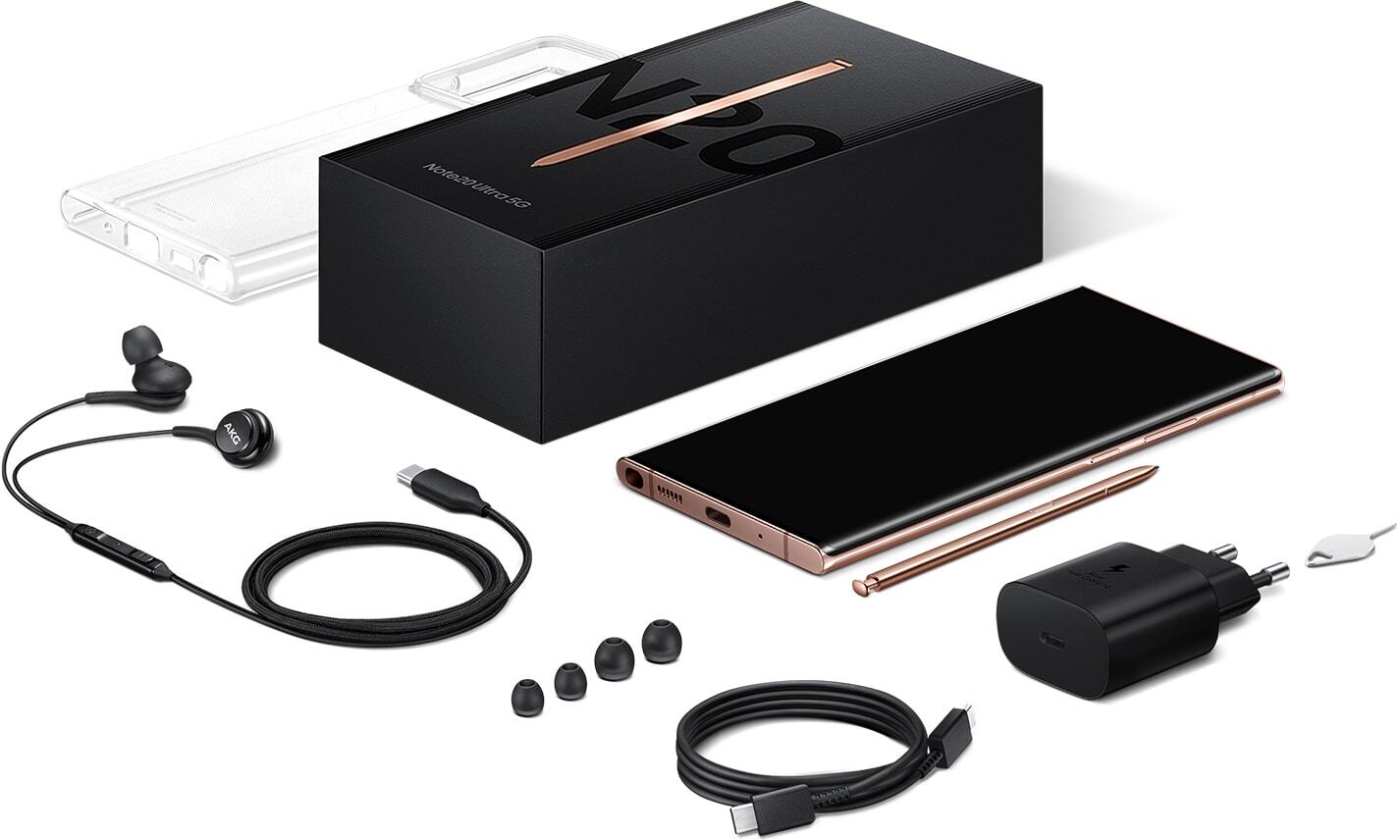 Note 20 Ultra box Korea - You got sad there are no earbuds in the US Note 20 box, so Samsung will give you a set