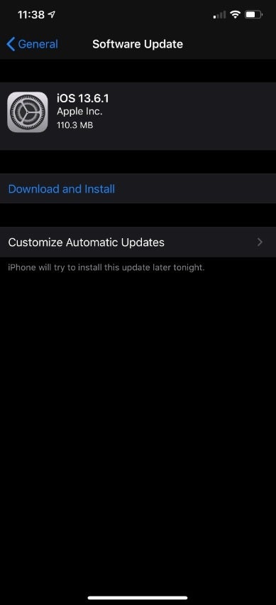 Apple pushes out iOS 13.6.1 - Apple's iOS 13.6.1 update is out and it removes a green tint from the screen
