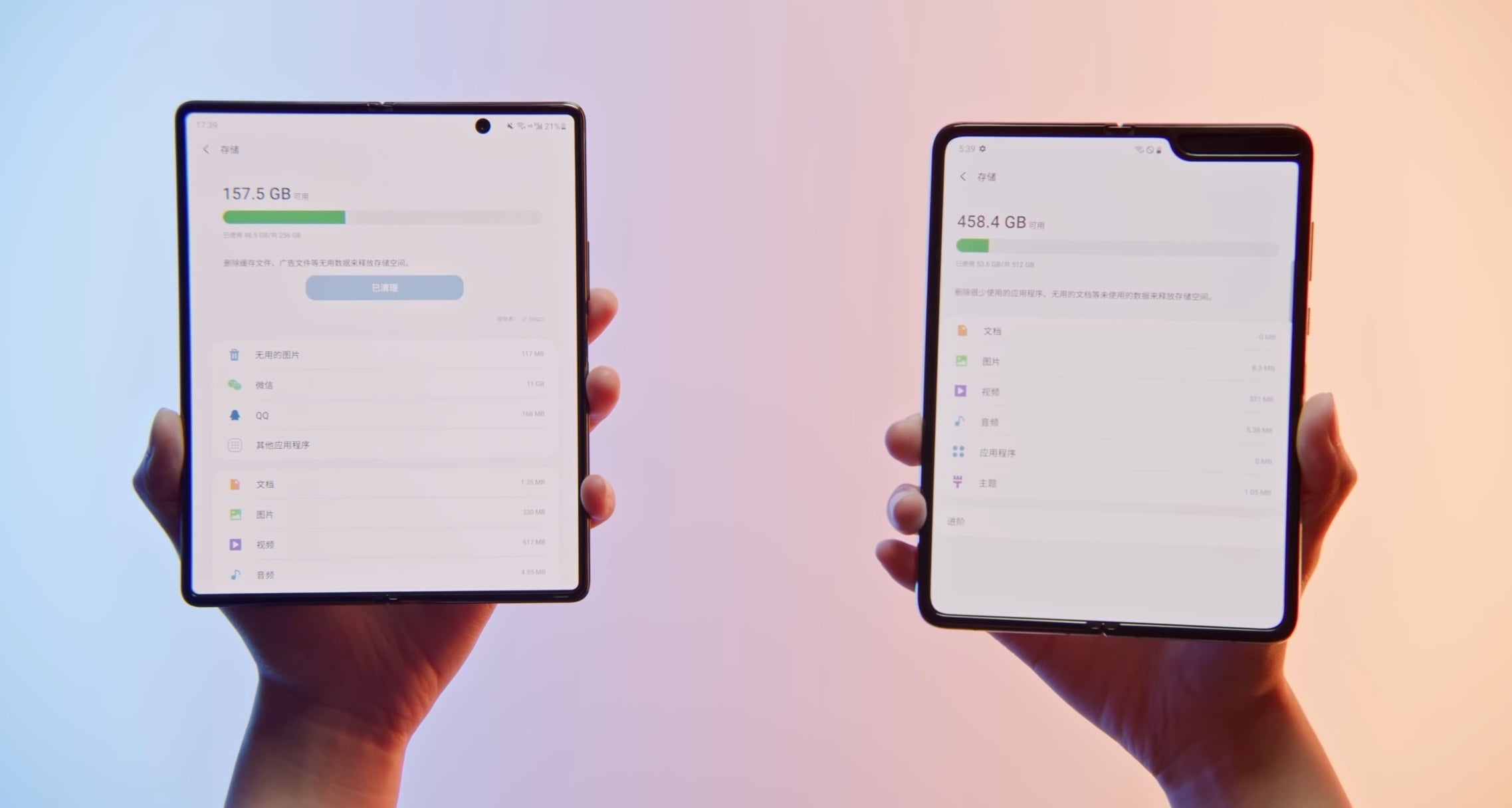Galaxy Z Fold 2 on the left, Galaxy Fold on the right - Early review of the Galaxy Z Fold 2 leaves nothing hidden, gives most detailed look of the phone yet