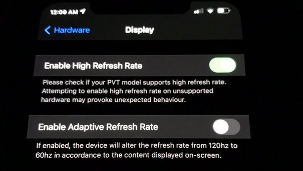 Leaked images show that Apple is still testing a 120Hz refresh rate for the iPhone 12 Pro Max - First live shot of 5G Apple iPhone 12 Pro Max shows Apple testing 120Hz refresh rate (VIDEO)
