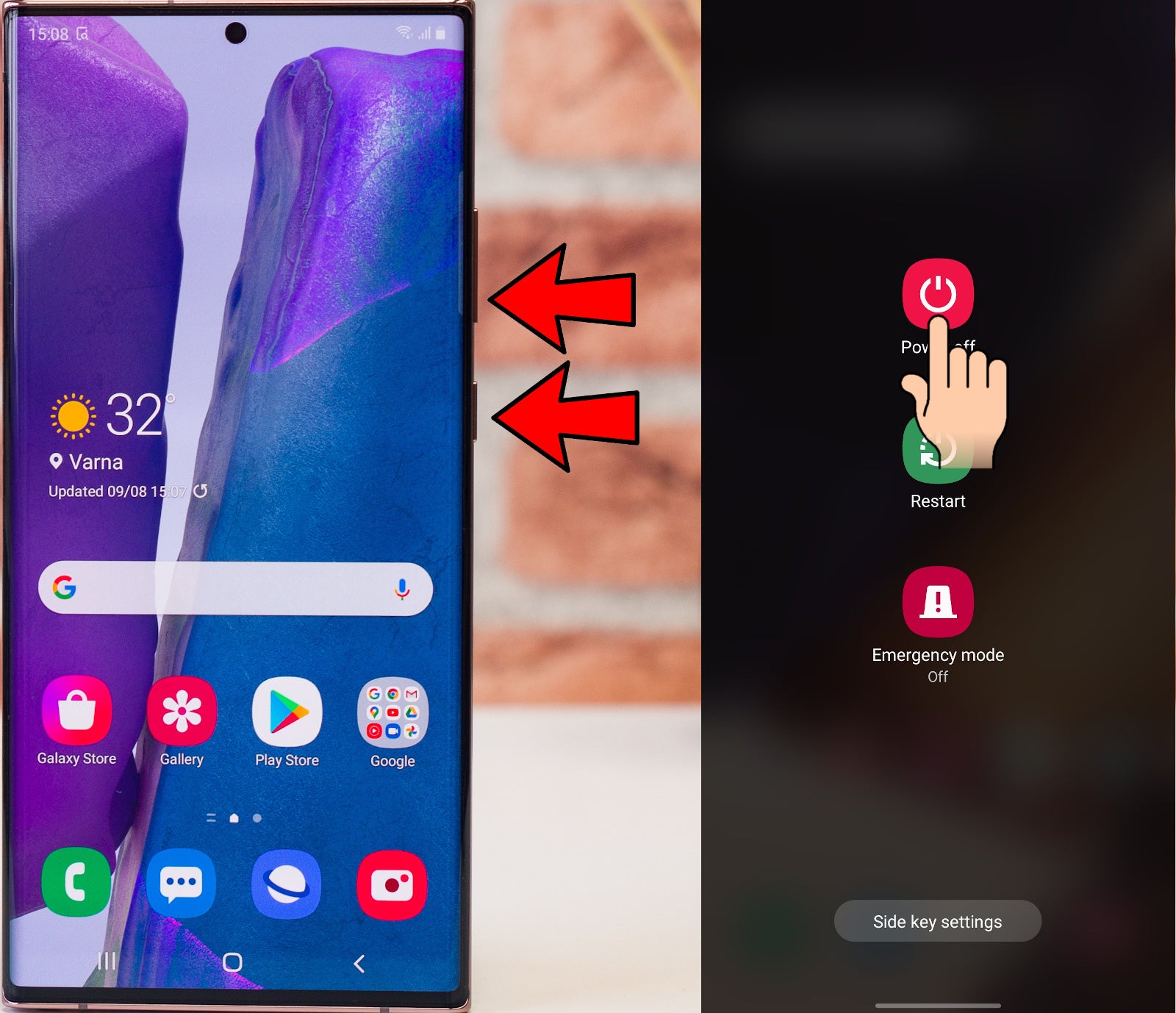 How to turn off Galaxy Note 20 - How to turn off and restart Galaxy Note 20 and Note 20 Ultra
