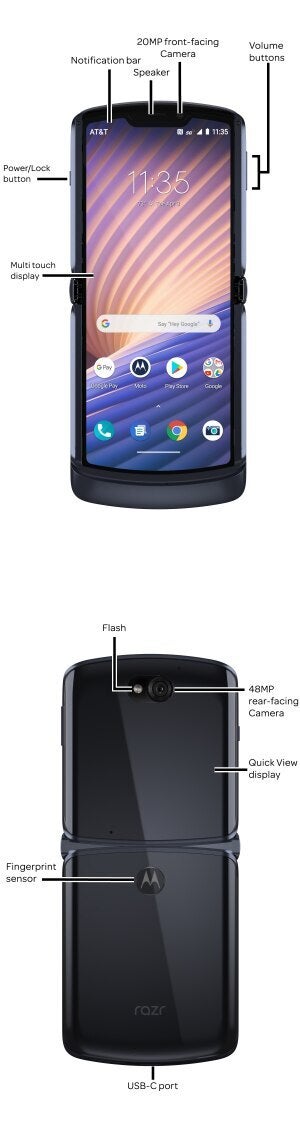 Leaked AT&T Motorola Razr 5G images show it will retain a slightly dated feature