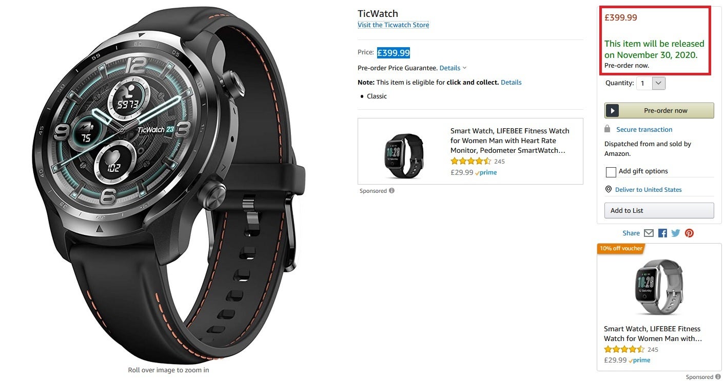 TicWatch Pro 3 announced: First smartwatch with Qualcomm Snapdragon Wear  4100