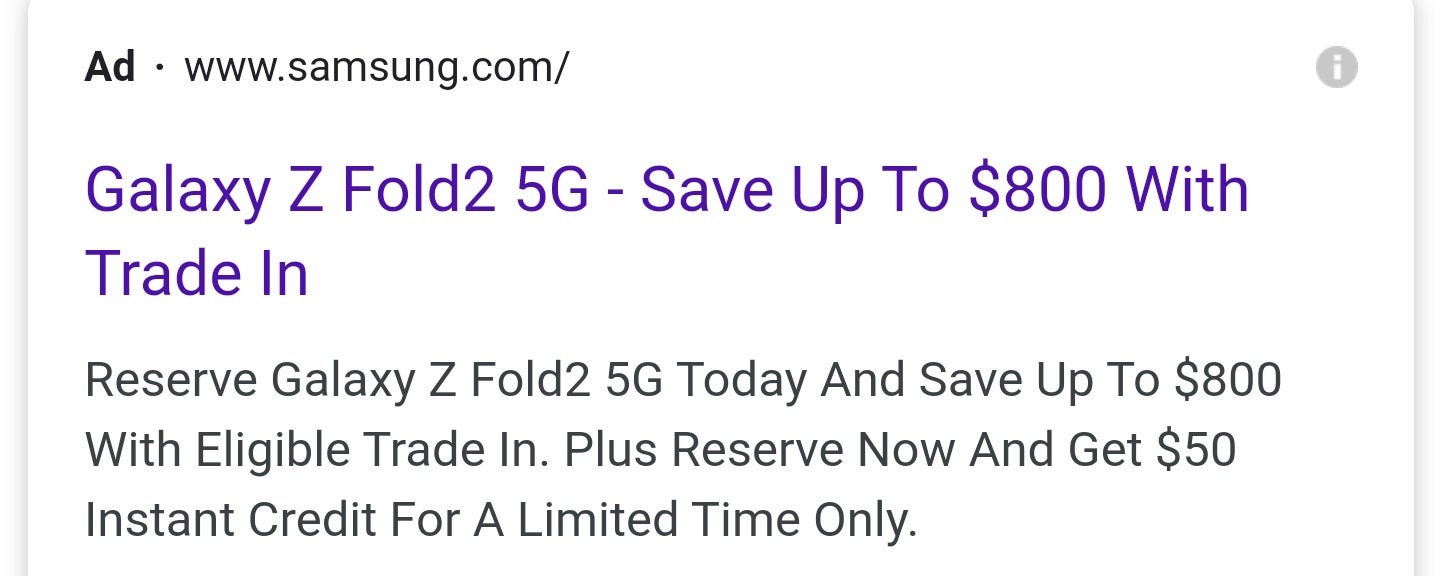 Up to $800 Z Fold 2 trade-in, to start from $1199, you do the math - The Samsung Galaxy Z Fold 2 may be priced at &#039;just&#039; $1999 in the US, check out a video hands-on