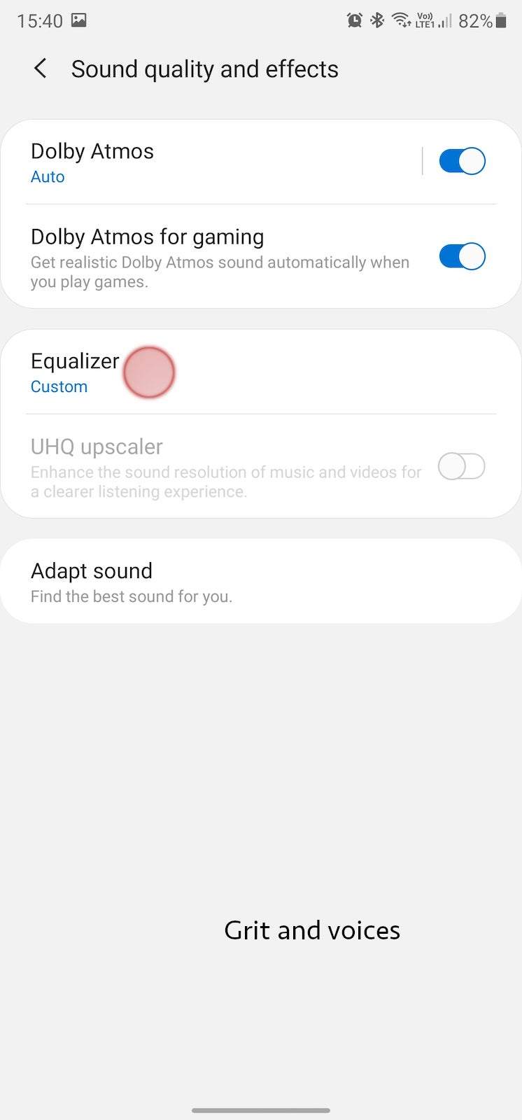 Galaxy Note 20: what Dolby Atmos setting is best? How to set up equaliser?