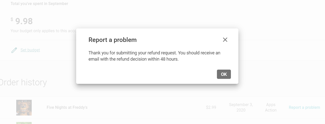 How to get an Android app refund from Google Play