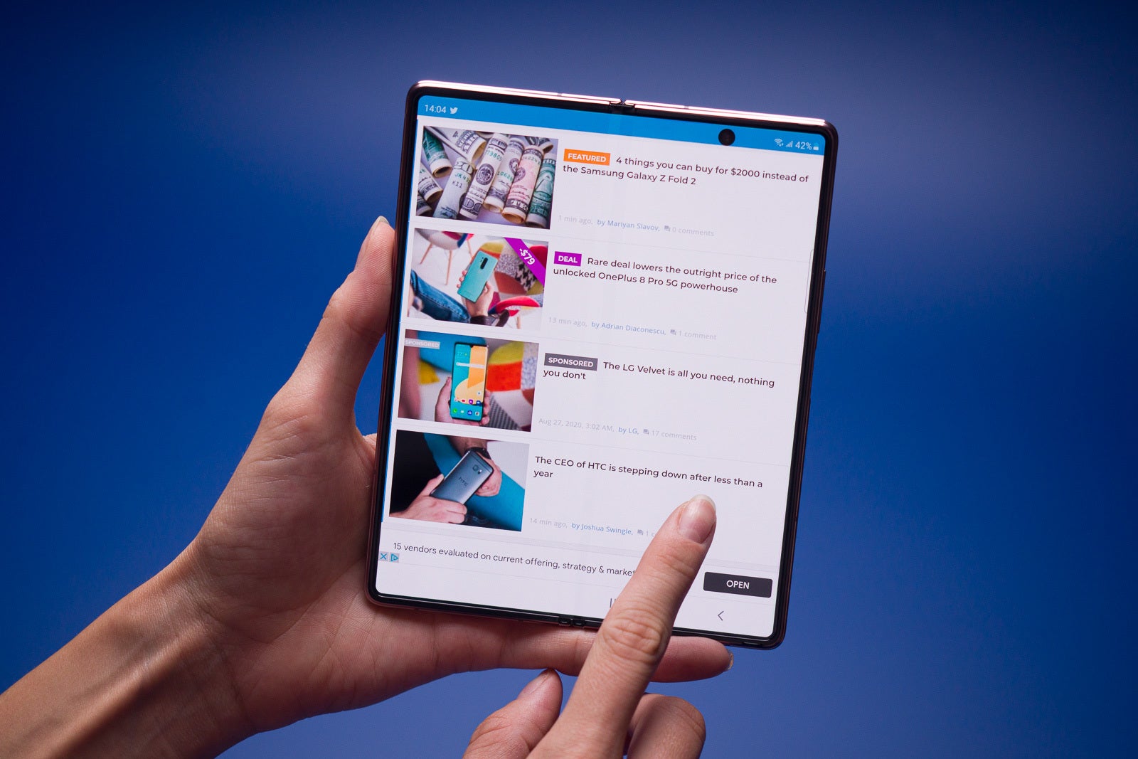 Samsung Galaxy Z Fold 2 battery life test: unhinged