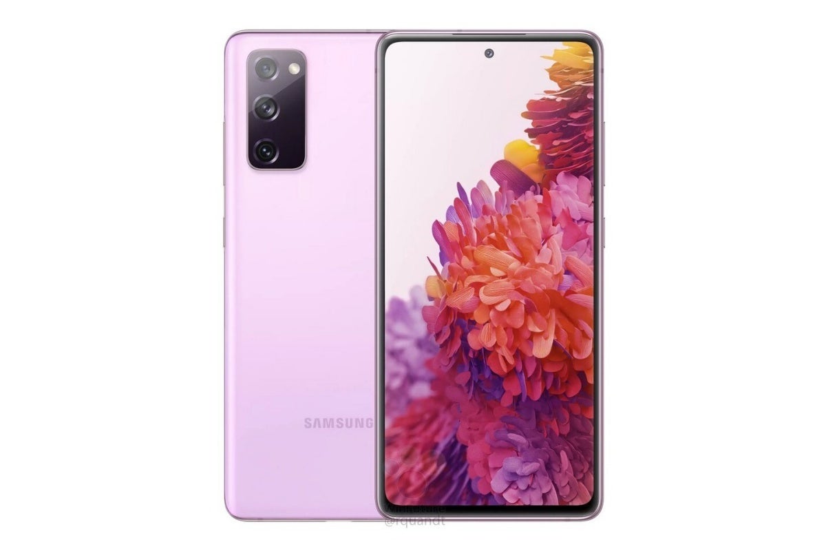 Leaked Galaxy S20 FE render in Lavender - Samsung jumps the gun, showcasing the official Galaxy S20 FE 5G design