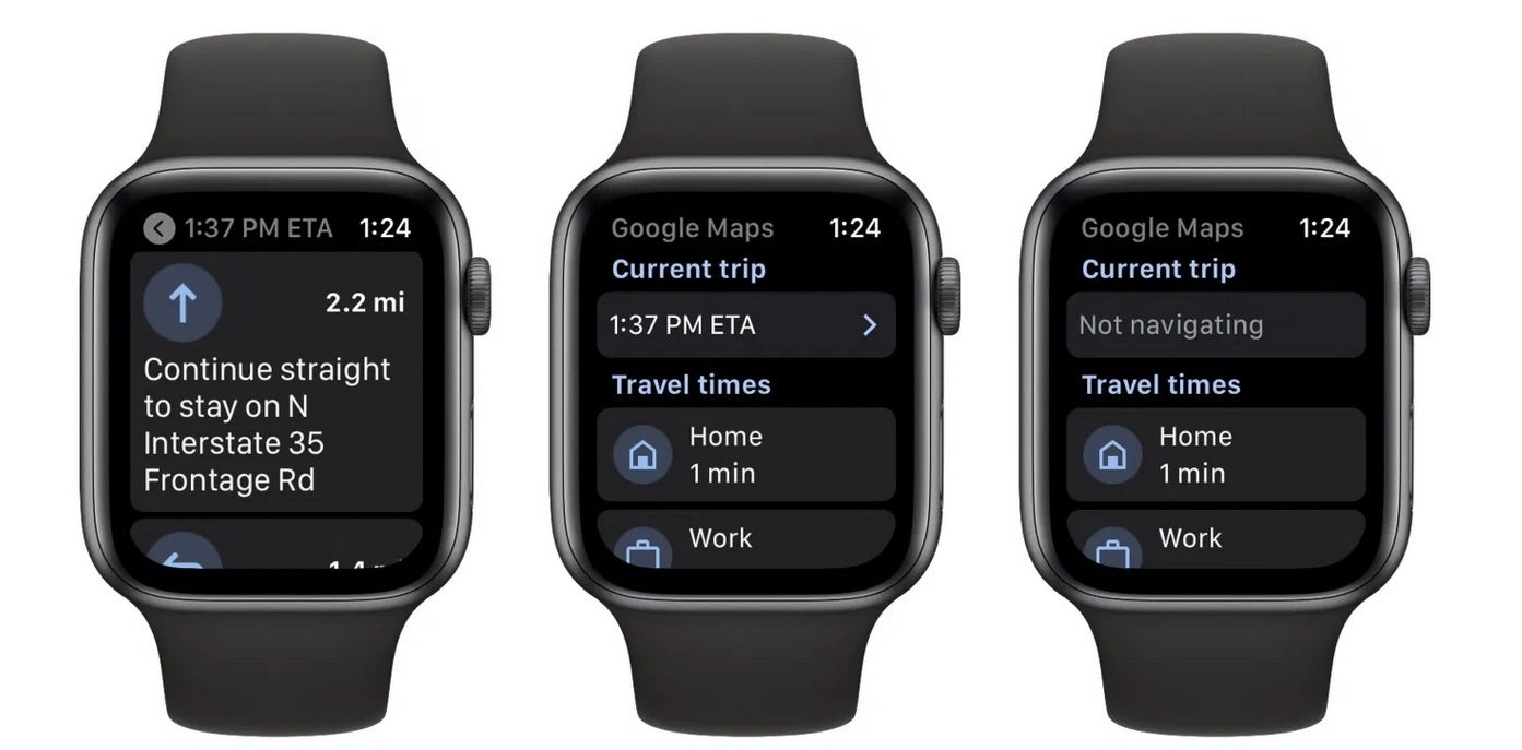 Google Maps returns to the Apple Watch - Google Maps returns to the Apple Watch