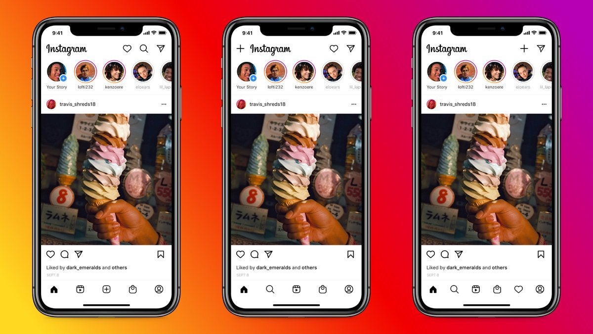 Instagram is testing three new layouts with Reels and Shopping tabs
