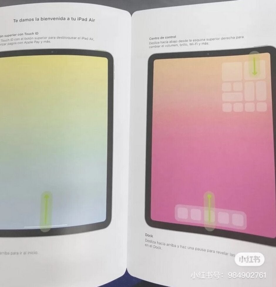 Leaked pamphlet shows what could be a new design for the fourth-gen iPad Air - U.S. Apple iPhone sales slump as consumers wait to get a look at the new 5G models