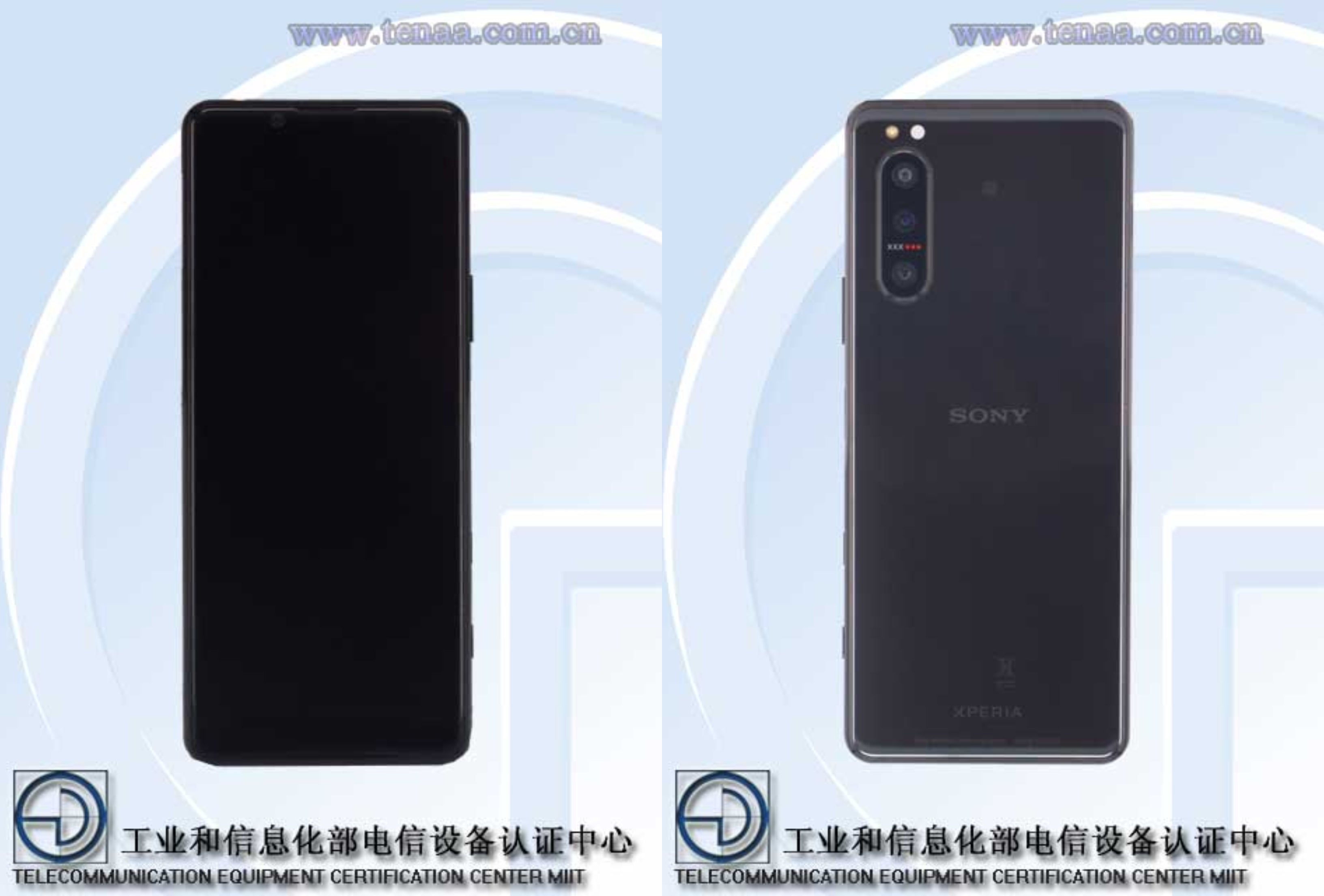 Sony&#039;s Xperia 5 II passes TENAA certification, confirming sleek design and 5G support