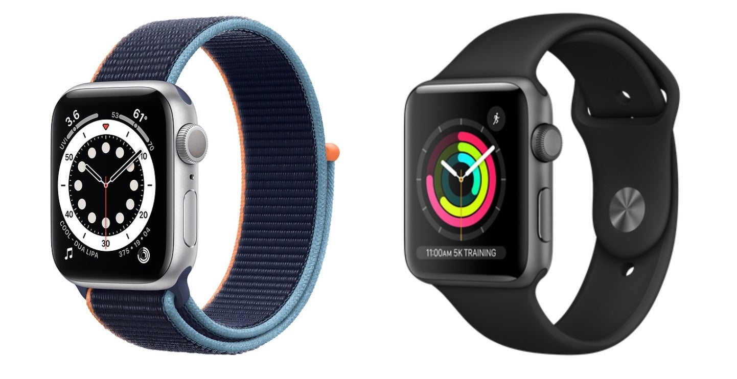 Series 3 vs discount 6 apple watch