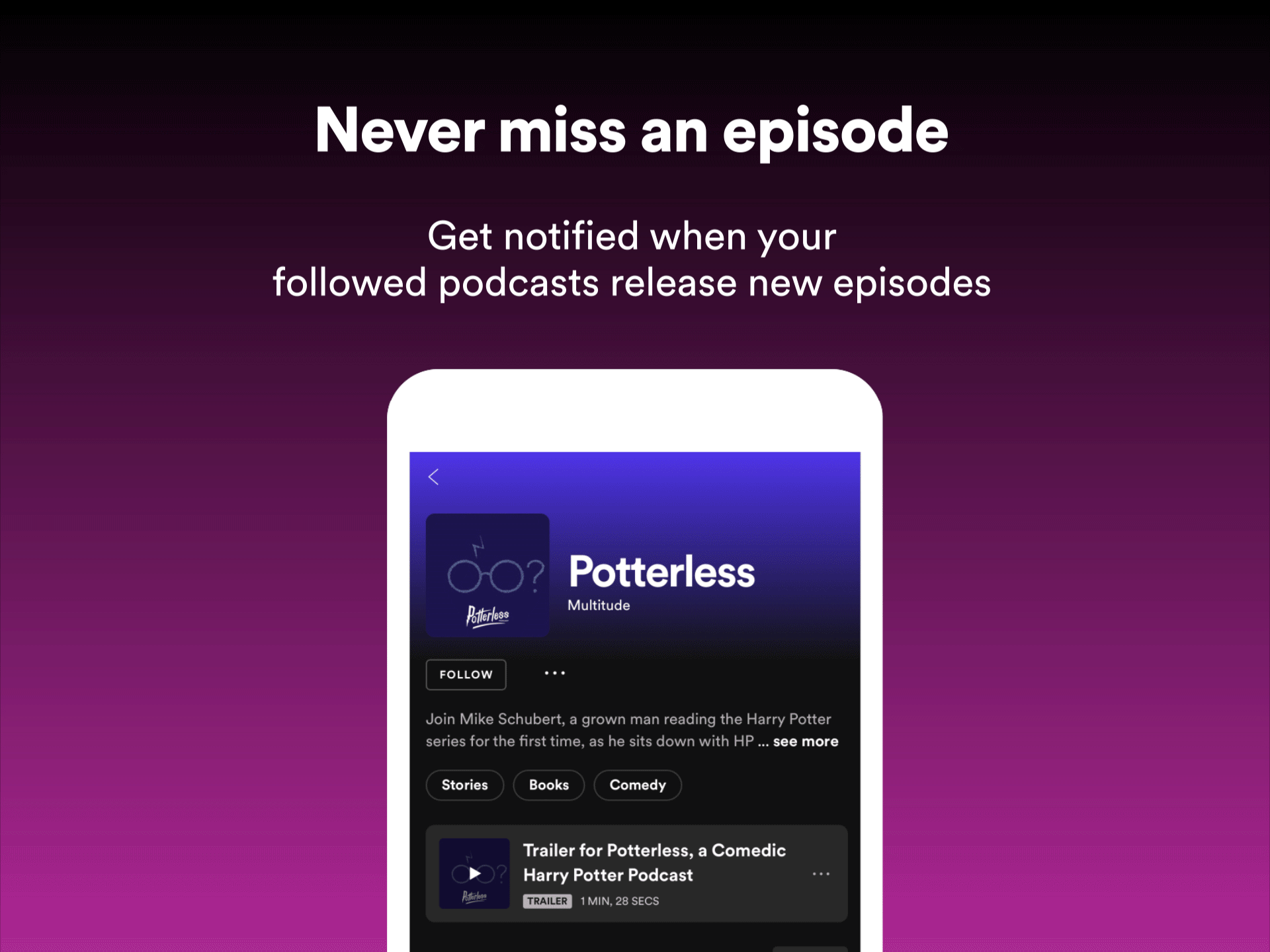 Spotify Podcasts: Push notifications for new episodes feature is finally coming