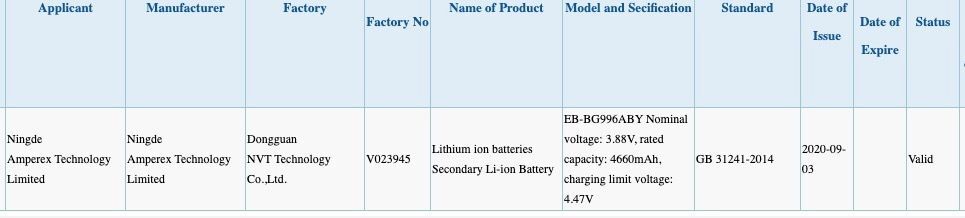 Promising Galaxy S21+ battery picture and specs benchmark leak