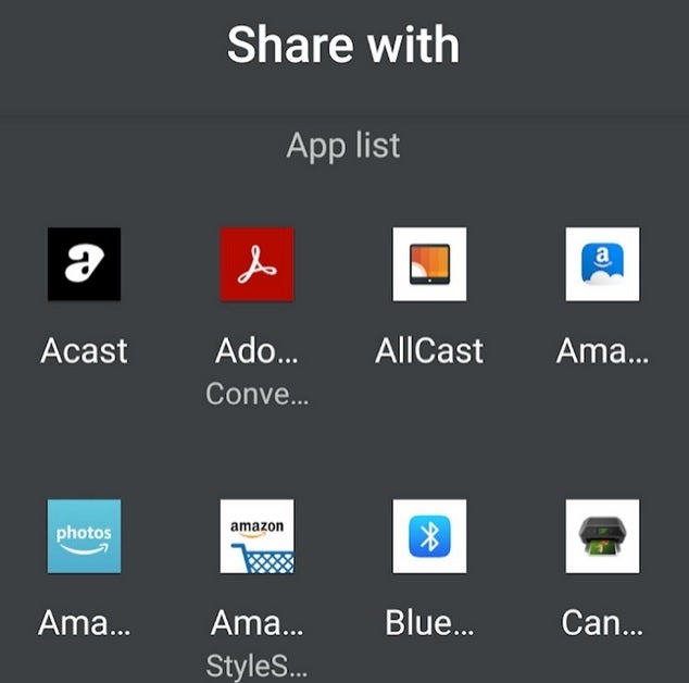Tapping on more will bring up a full-screen app drawer in alphabetical order making it easier and quicker to find the app you need to share your images and videos - Small change to Google Photos UI can deliver huge savings in time and effort