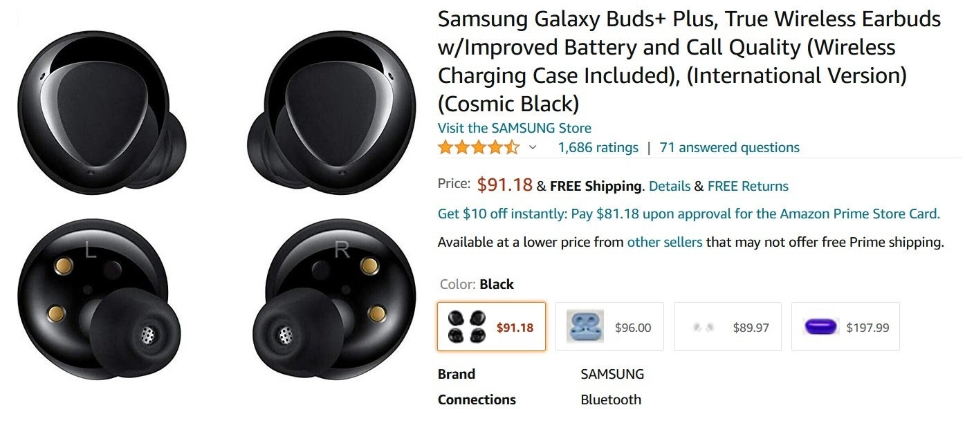 Amazon has the Samsung Galaxy Buds+ on sale - Amazon deal can save you approximately 40% off of the Samsung Galaxy Buds+