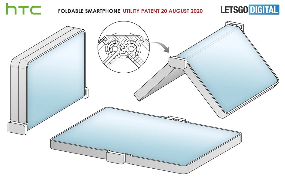 HTC patent drawings - HTC's foldable smartphone is awkward rather than exciting