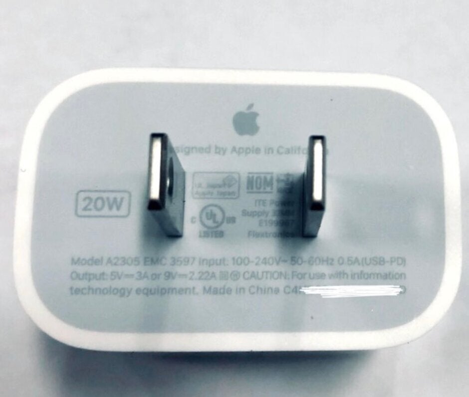 This is supposedly the 20W charger that will go on sale once the iPhone 12 makes a debut - iOS 14.2 all but confirms that the iPhone 12 will not ship with EarPods