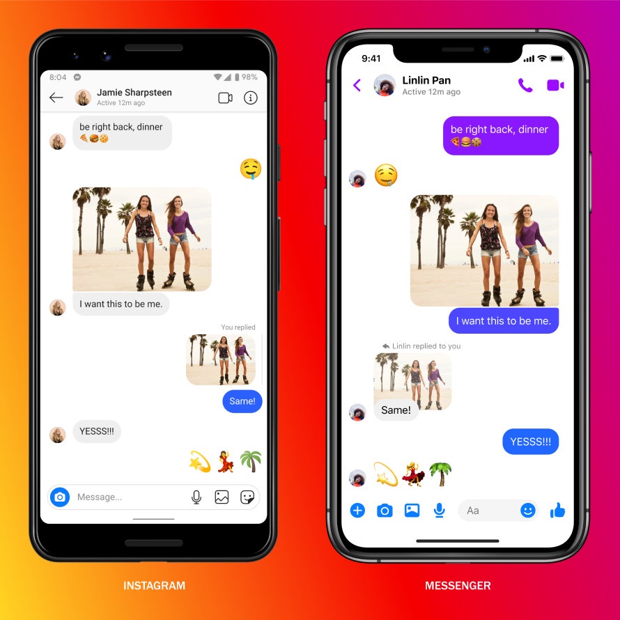 Facebook merges Messenger and Instagram experiences, enables cross-app messaging