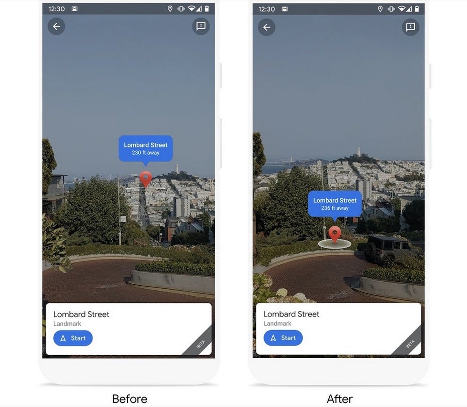 Machine Learning and Live View show a more accurate placement of Google's destination pin - Google Maps' coolest new feature becomes more useful to Android and iOS users