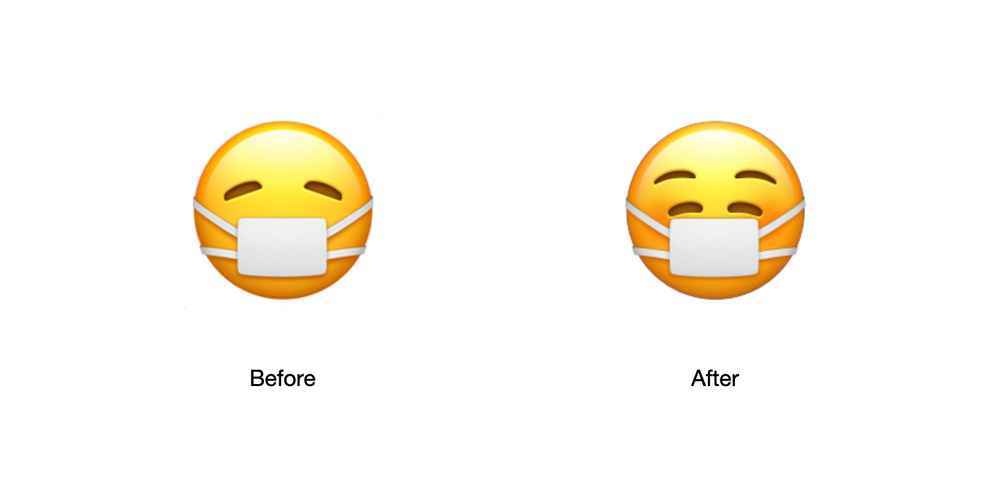 Apple's latest emoji shows you can wear a mask and be happy