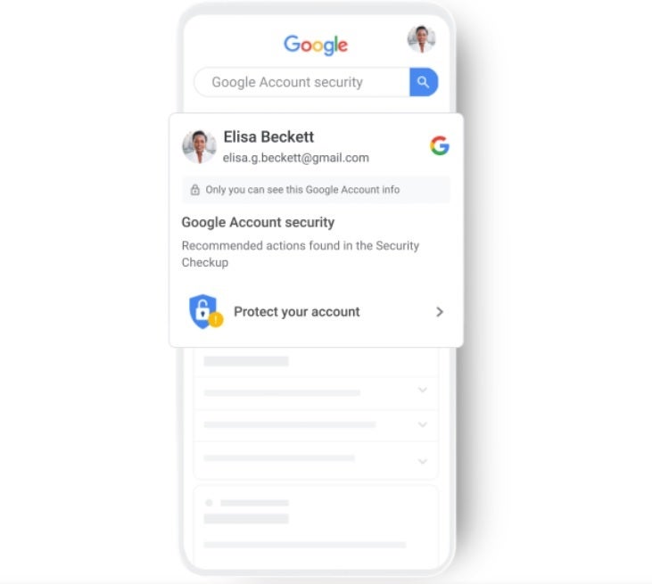 Google will tell a Google Assistant user when he has a security issue with his Google Account. - Google adds new &quot;high visibility&quot; security alerts