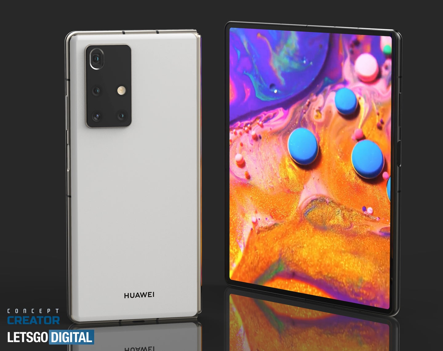 See how the Huawei Mate X2 5G folding phone may look like - PhoneArena