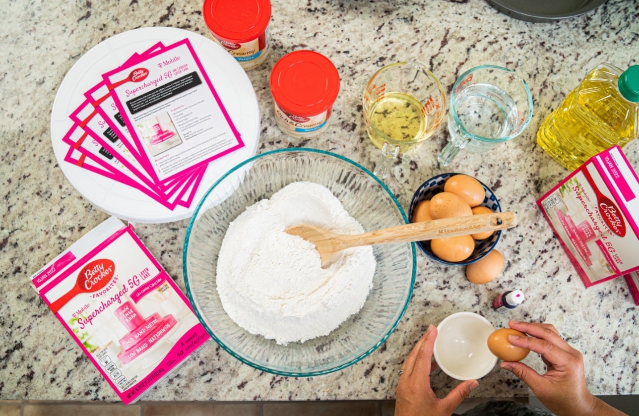 T-Mobile and Betty Crocker team up to produce a Supercharged 5G Layer Cake - T-Mobile's layer cake approach to 5G becomes a sweet treat