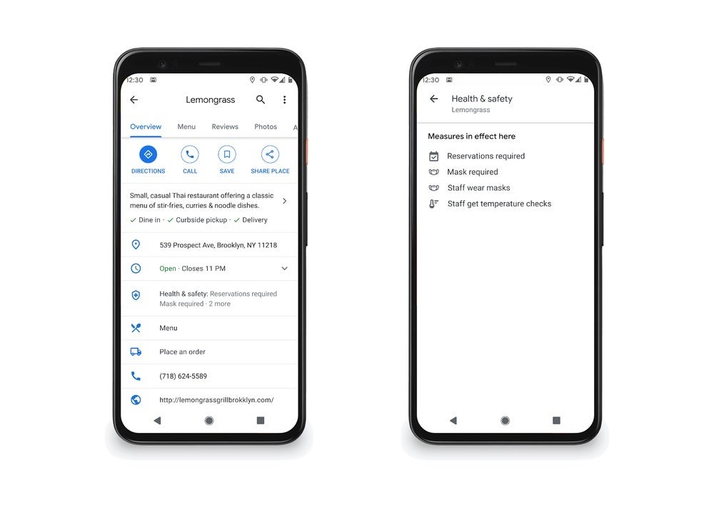 Google Maps information on businesses will show &#039;measures in effect&#039; worldwide - Google Maps will show you if a place has room for social distancing and if it&#039;s crowded