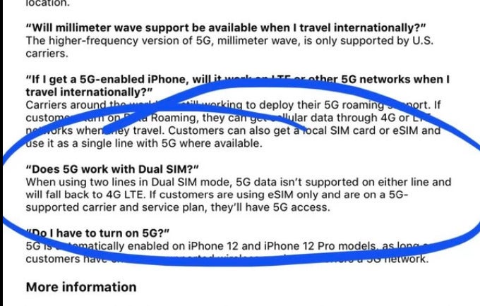 iPhone 12: Dual SIM can&#039;t benefit from 5G speeds, leaked Apple document states