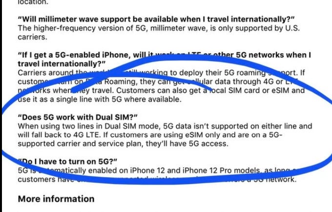 iPhone 12: Dual SIM can't benefit from 5G speeds, leaked Apple document states