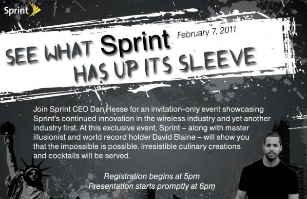 Sprint is holding an event on February 7th to announce "yet another industry first"