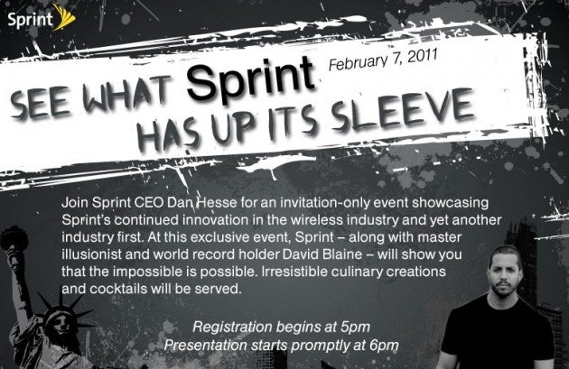 Sprint is holding an event on February 7th to announce &quot;yet another industry first&quot;