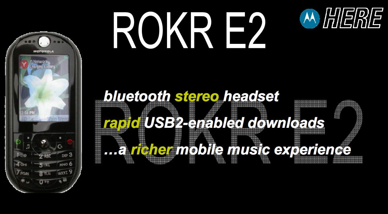 Rumors about Motorola ROKR E2 iTunes phone
