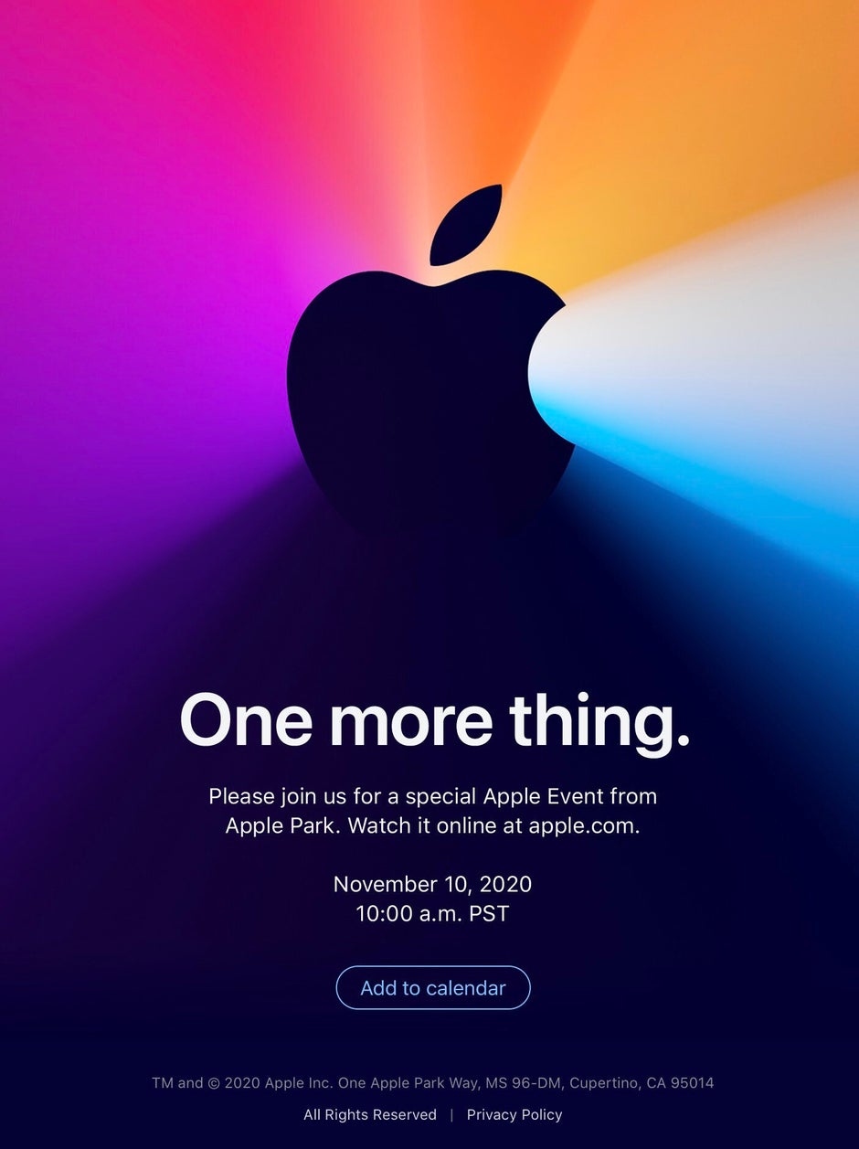 Apple 'One More Thing' event invite - Apple 'One More Thing' event: what to expect and how to watch