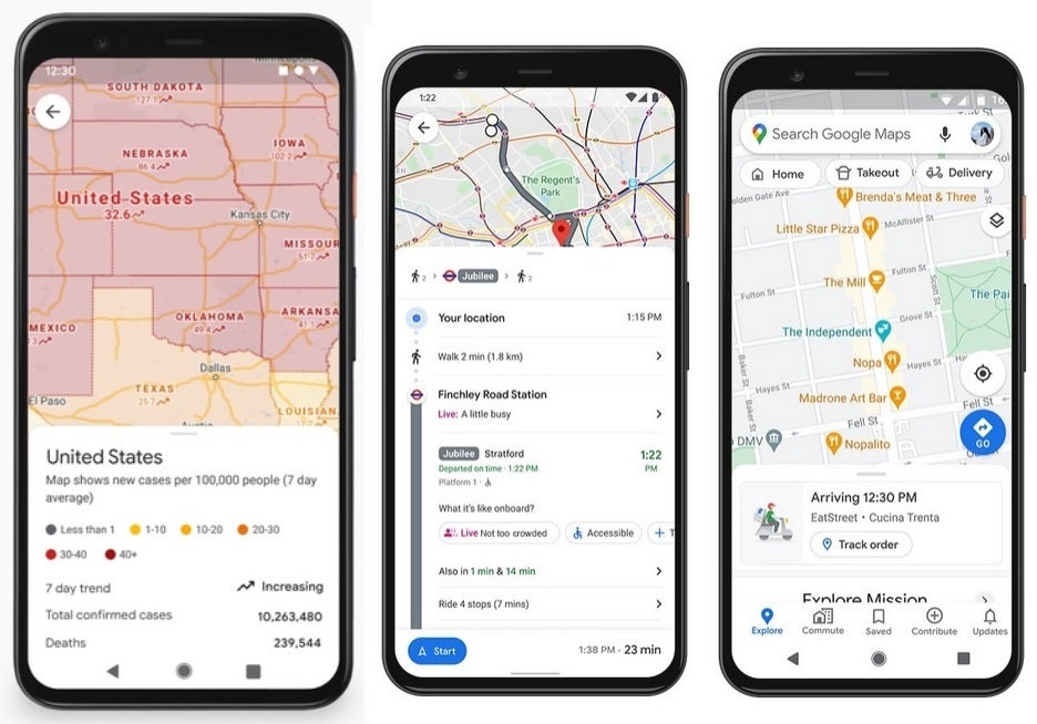 Google adds some new features to Google Maps - Google rolls out Assistant driving mode and COVID related features for Google Maps