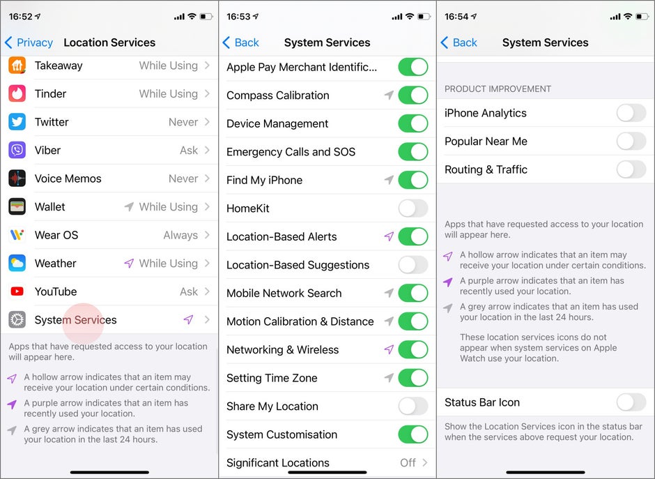 ios 11 system services location services