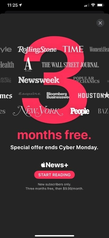 You have until November 30th to score three free months of Apple News+ - Act quickly to get three free months of a very useful Apple Service offering