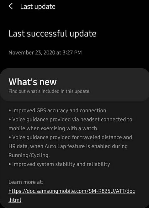 The Samsung Galaxy Watch Active 2 received a firmware update in the U.S. - Samsung updates U.S. Galaxy Watch Active 2 LTE improving several features