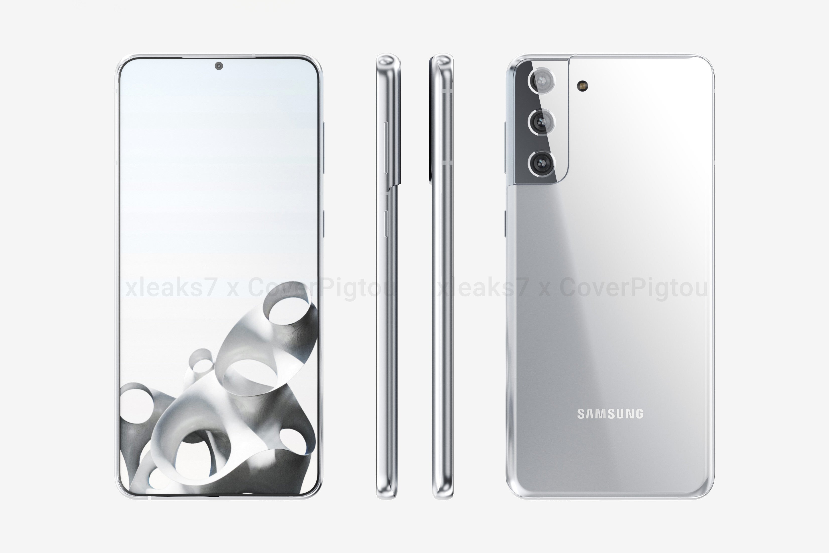 Samsung Galaxy S21+ CAD-based render - Samsung said to be planning big price cuts for 5G Galaxy S21 series