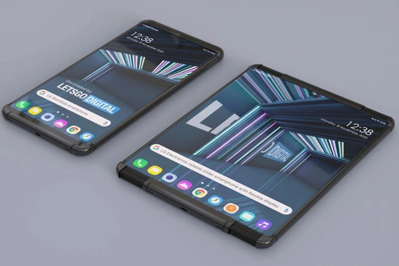 Render of LG's rollable phone created from LG's patent filing by LetsgoDigital - Video showing concept version of the Samsung Galaxy Scroll includes a popular Galaxy Note accessory