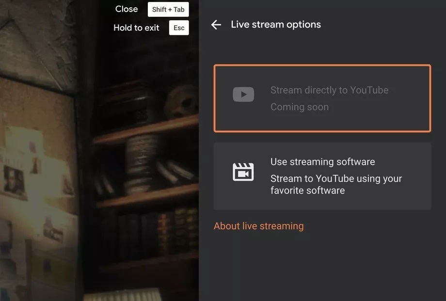 Google Stadia now supports YouTube live streaming