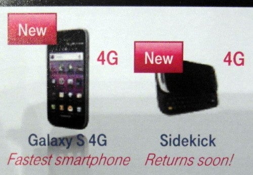 T-Mobile USA's new CEO confirmed that the Samsung Galaxy S 4G and the Sidekick 4G are both coming soon - T-Mobile's new CEO says Sidekick 4G and Galaxy S 4G are both on the way