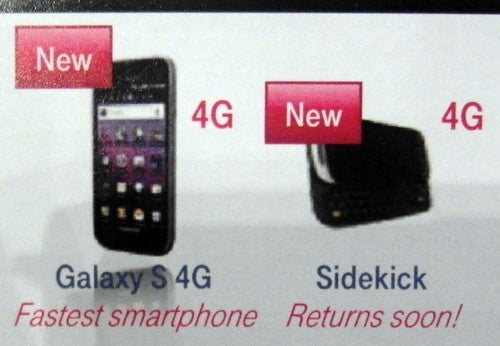 T-Mobile USA&#039;s new CEO confirmed that the Samsung Galaxy S 4G and the Sidekick 4G are both coming soon - T-Mobile&#039;s new CEO says Sidekick 4G and Galaxy S 4G are both on the way