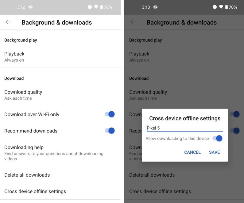 Google appears to be testing cross-display offline downloads for Premium YouTube members - Google tests new feature for YouTube that would share offline downloads